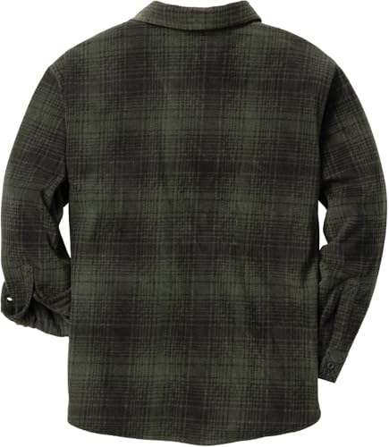 Legendary Whitetails mens Long Sleeve Fleece Button Up Shirt Casual Fit Thick Heavyweight2