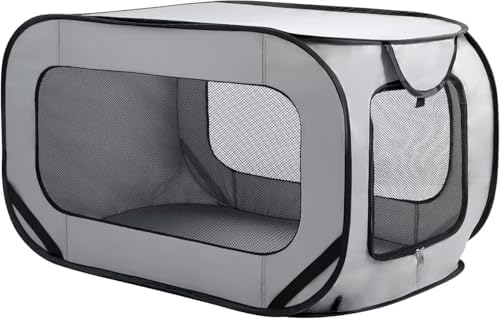 Foldable Dog Kennel for Large Dogs 36-inch, Portable Waterproof D...