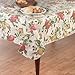 Everyday Fruits Flannel Back Vinyl Tablecloth, 52" x 52" Square