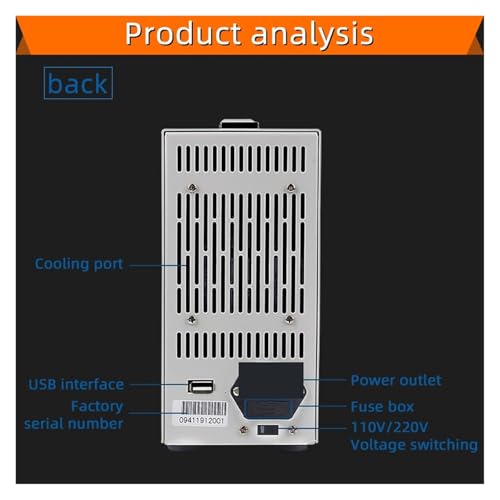 Carga electrónica CC programable de 400W y 150V ET5410 con control digital 5