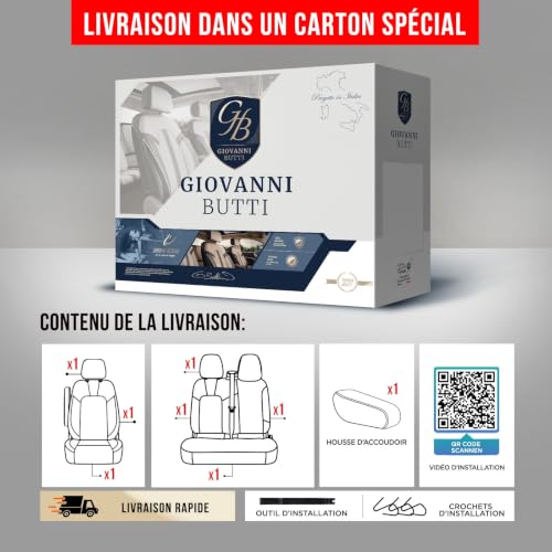 Housses de siège auto 2+1 anti-usure pour banquette divisée Master