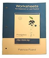 Worksheets for Prealgebra 0132354004 Book Cover