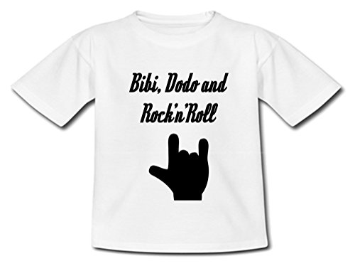 YONACREA - T-Shirt Bébé - Bébé, Dodo and Rock'n'Roll - 18 Mois