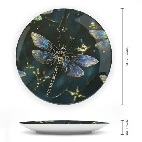 Plato Decorativo de Porcelana Dragonfly 7 pulgadas miniatura 2