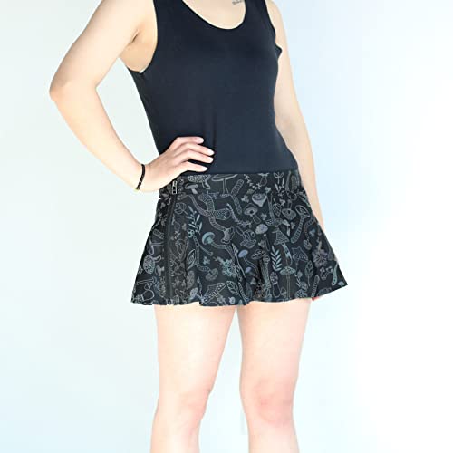 Jupe hip hop noire avec zip taille 52 pour soirée et danse active - 3