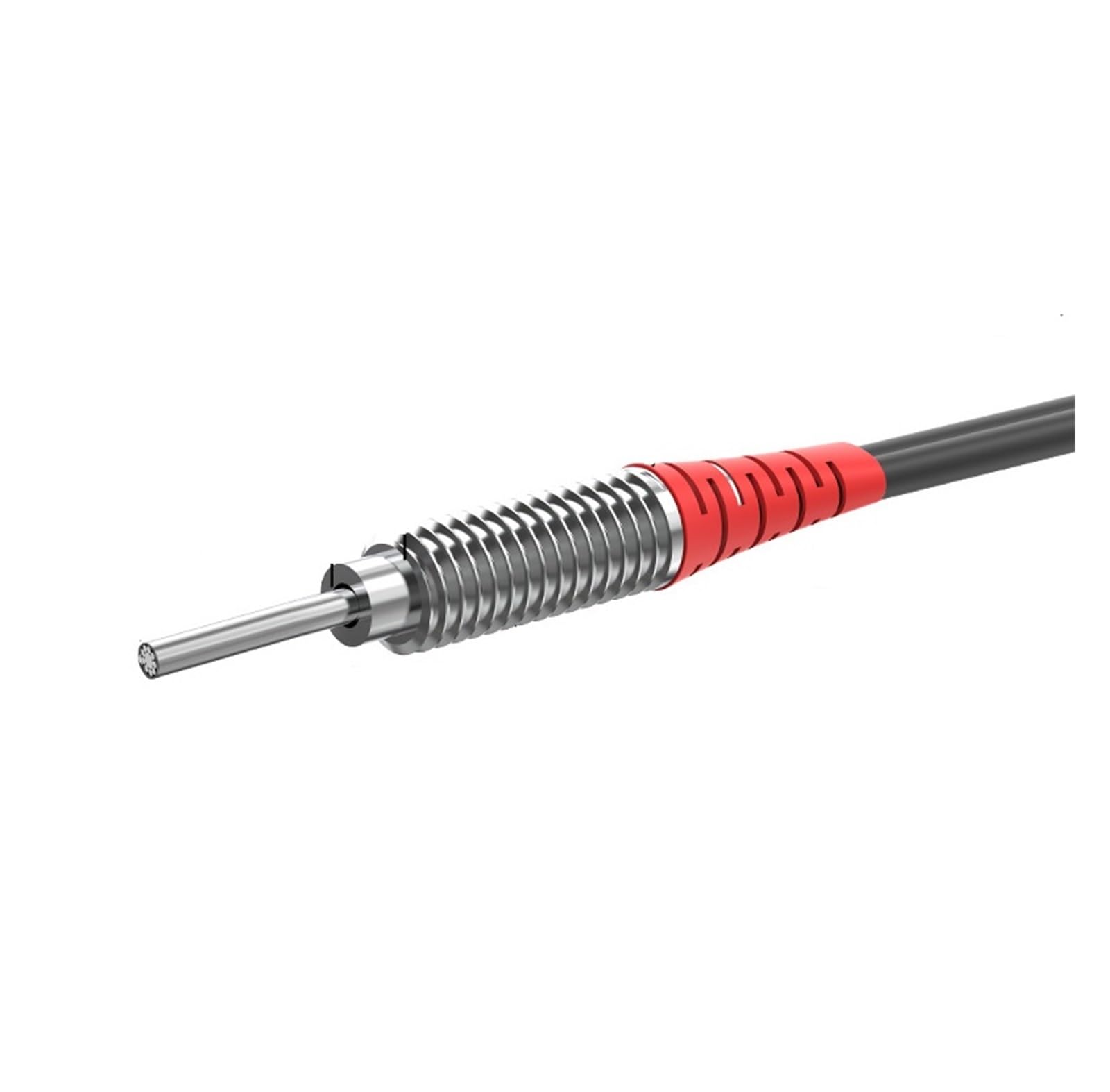 Capteur fibre optique réflexion diffuse M6 coaxial de haute précision avec aiguille 15mm