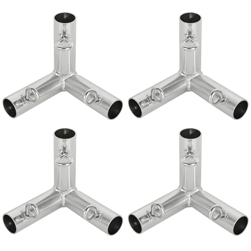 4 Pcs Canopy Fittings 3/4 3 Way Canopy Corner Fittings Golf Frame Corner Kit Batting Cage Fitting Fits 3/4 EMT Pipe That Has an Outer Diameter of 15/16