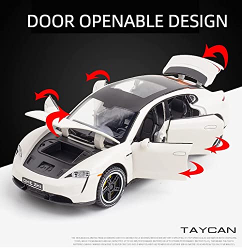 Image of Alloy Car Model Diecasts Metal Toy with Sound /Light /Pull-Back Off-Road Vehicles Car Model Collection Kids Toys Gift Multicolor Pack of 1 (1:32 Porrsche)
