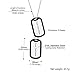 PROSTEEL Militärischen Erkennungsmarken 2 personalisiert Dog Tags im Armeestil mit Kugelkette und Silikon Edelstahl Medical Alert Anhänger Halskette Name Texte Gravur für Geburtstag Vatertag