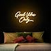 Kavaas Good Vibes Only Neon Signs for Wall Decor 17.7