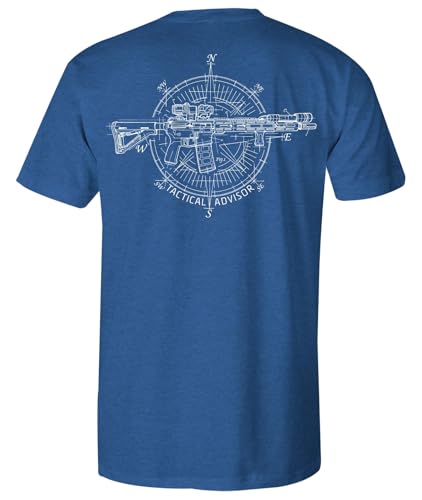 Howitzer Men's T-Shirt Warrior Spirit, Cotton Blend Graphic Tee, Military Grunt