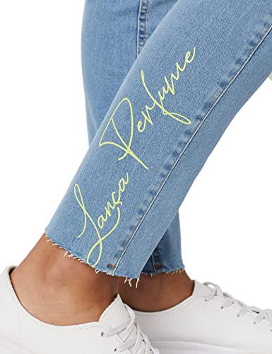 Calça Jeans Lança Perfume Diana High Feminino, Azul Claro, 40