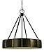 Framburg Lighting 4594 BN/PN Pantheon Four Light Pendant In Brushed Nickel w/Polished Nickel With Glass
