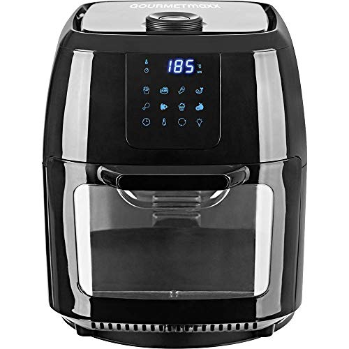 GOURMETmaxx Digitale Heißluftfritteuse XXL - 9L Ofen | Airfryer mit Timerfunktion, Touchdisplay, Drehspieß, Schaschlikspießen | fettarm… – Ansicht 4
