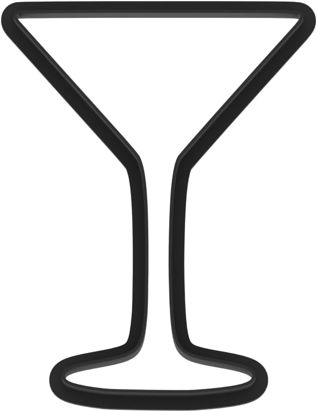 Martini Glass Cookie Cutter with Easy Push Design (4 inches) image 5