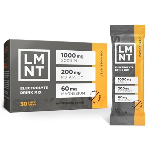 Image of LMNT Zero Sugar Electrolytes - Orange Salt | Drink Mix | 30-Count