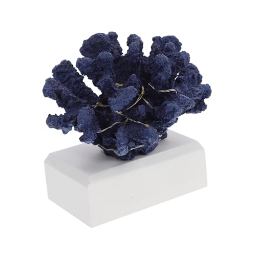 Figura coral LED luminosa de resina para decoración de salón moderno