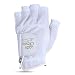 Lady Classic Cabretta 1/2 Finger Golf Glove White Medium LH