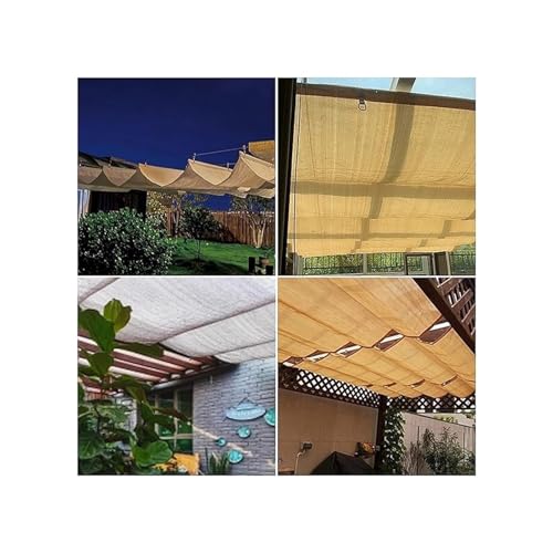 Toldo vela para exteriores retráctil contra acumulación de agua y calor en onda 8