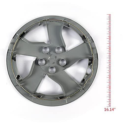 G-Plus Hubcap Wheel Covers 15" Compatible With 2010-2011 Toyota Prius,15 Inch Silver Rim Cover,Bolt On Hubcap,Auto Tire Replacement Exterior Cap #TOP1