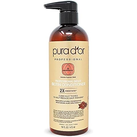 PURA D'OR Professional Grade Moisturizing Conditioner Clinically Tested Hair Thinning Therapy Super Concentrated for Maximum Results, Sulfate Free Natural & Organic Ingredients, Men & Women, 473 ml Cover