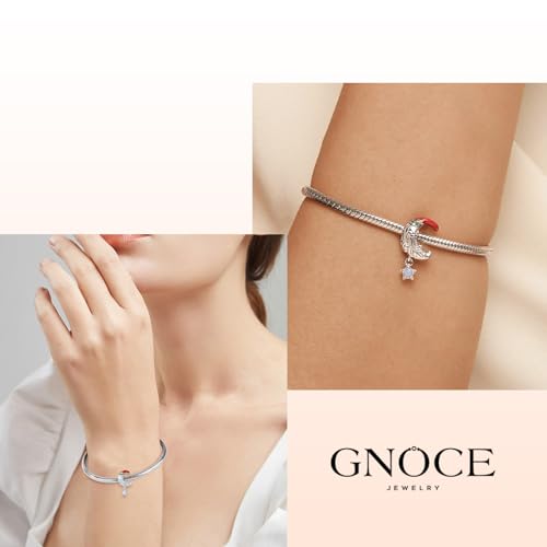 Image of GNOCE Christmas Charm Silver Plated & Sterling Silver Bracelet Gift