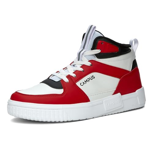 Campus Men's OG-22 WHT/RED Sneakers - 7UK/India OG-22