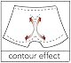 Orion Herren-Pants - erotische Boxer-Shorts für Männer, mit sexy Spitzen-Besatz und Po-Kontur-Naht, breitem Gummi-Bund, schwarz