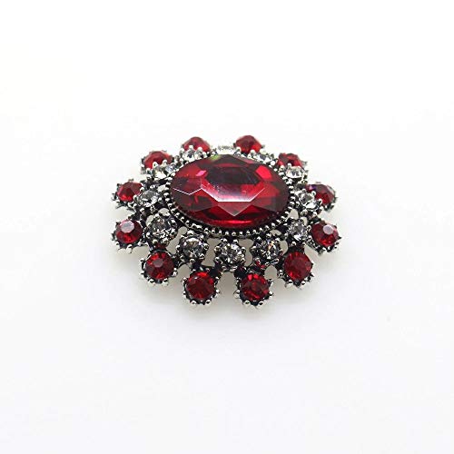 New Vintage 10Pcs (Mix 10 Color) Glass Crystal Rhinestone Button Flatback Embellishment For Hair Flower Center Diy Craft Decor #TOP4