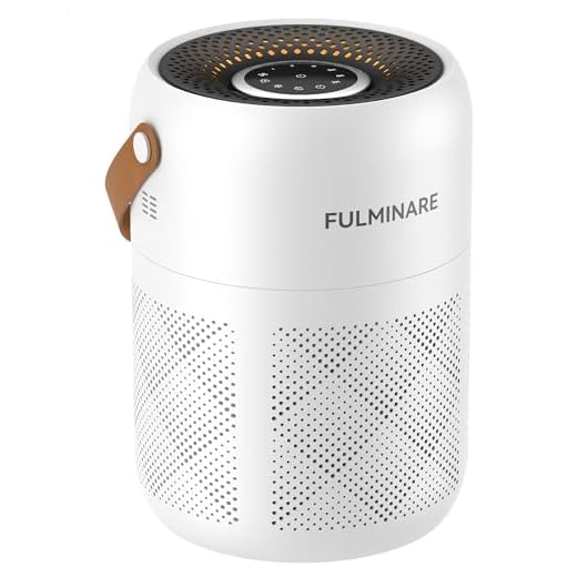 FULMINARE Air Purifiers for Bedroom, H13 True HEPA Air Purifiers for Home, Pets, Office, Portable Small Air Filters with Auto Air Quality Monitoring, Quiet Air Cleaner