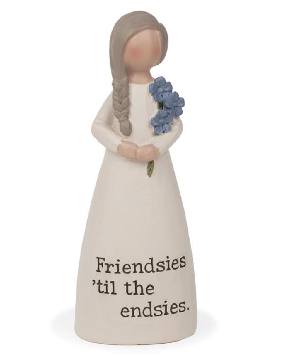 Blossom Bucket Friendsies Mini Angel Figurine, 4.25-inch Height, Resin, Home, Home Décor
