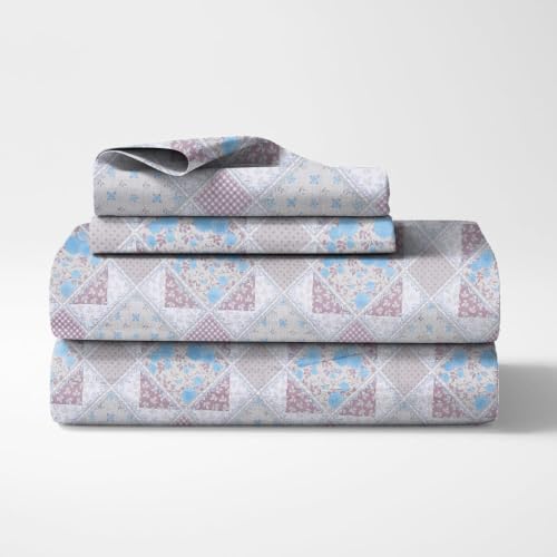 Image of Amazon Brand - Umi Premium Cotton King Bedsheet 90X108 Inches | Beautiful Elegant Design | 210 TC Breathable Fabric | 2 Pillow Covers Included