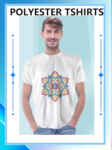 10 Pack Adult White Sublimation Shirts Polyester Crew Neck Short Sleeve T-Shirts DIY Blank Tshirts for Summer3