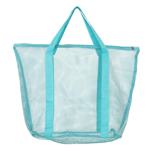 Didiseaon Large Mesh Beach Tote Bag for Family Storage Oversized Net Shoulder Bag for Grocery Toys and Vacation Essentials Ample Capacity Transparent Design