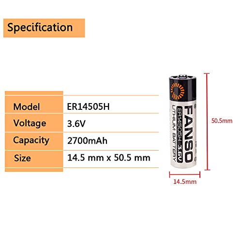 Pack de 2 pilas de litio ER14505H 3.6V 2700mAh miniatura 2