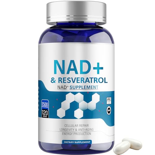 NAD+ Supplement High Absorption Superior Formula for Cellular Health and Metabolic Support Effectively Supports Healthy Aging 120 Capsules V2
