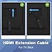 VCE HDMI Extension Cable Male to Female Adapter Short HDMI Extender Support 4K 3D Compatible with Google Chrome Cast, Roku Stick, HDTV, Laptop and PC