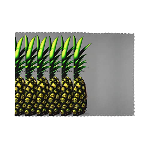Set de table contre la chaleur évite traces vaisselle ananas - 3