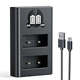 K&F CONCEPT NP-W126S NP-W126 充電器 カメラバッテリー用 電池残量表示 富士フィルム対応 BC-W126 BC-W126S カメラ電池チャージャー Type-C USB FUJIFILM対応 XT30II/X-S10/X-E4/X-E5/X-T20/X-A3/X-T2/X-Pro2/X-T10/X-A10