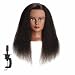 Hairginkgo Mannequin Head 26"-28" Super Long Synthetic Yaki Fiber Hair Manikin Head Styling Hairdresser Training Head Cosmetology Doll Head for Cutting Braiding Practice with Clamp (91806BY0220)