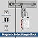 Keyless Hole Magnetic Padlock， 30mm Outdoor Weatherproof Lock， Waterproof Rust Proof Anti-Pry Combination Lock for Gates， Sheds， Toolbox， Fence， Cabinets & Storage