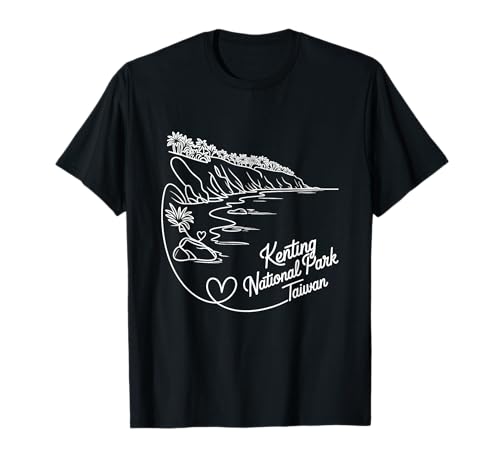 Parque Nacional de Kenting, Taiwán Signature Art Camiseta