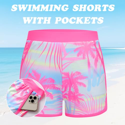 Image of Alakuoti Girls Rash Guard Swimsuit Two Piece Bathing Suit UPF 50+ Sun Protection Long Sleeve Swimwear 6-14 Years