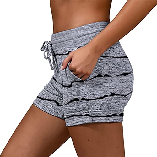 Qsxlts Womens Sweat Shorts Summer Casual Athletic Gym Shorts Drawstring High Waist Lounge Running Jogger Shorts With Pockets #TOP1