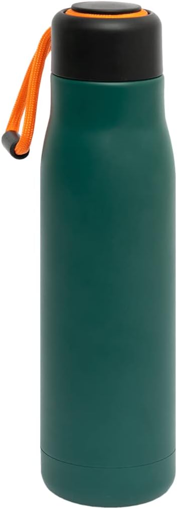Mr. Wonderful - Green 500ml Stainless Steel Thermos Bottle - Advanced Double Insulation, Airtight Seal, Unique Carrying Loop