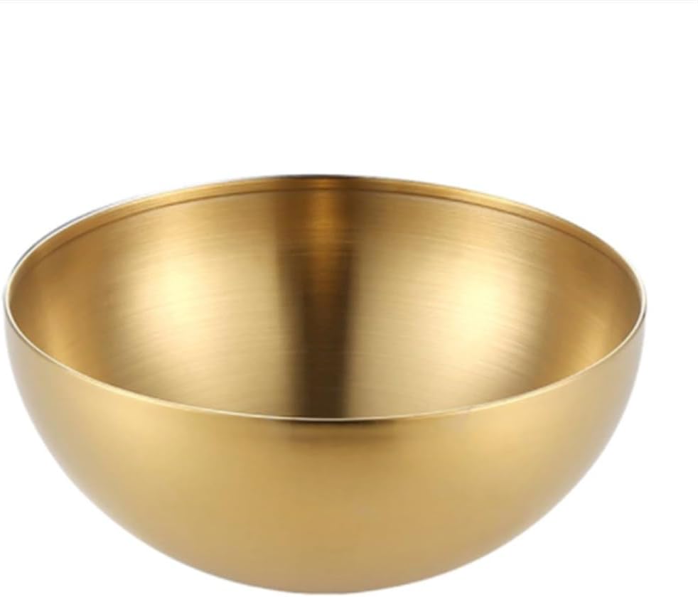 Stainless Steel Bowls Salad Soup Mixing Ramen Rice Kitchen Container Cereal Storage Bowl(D)