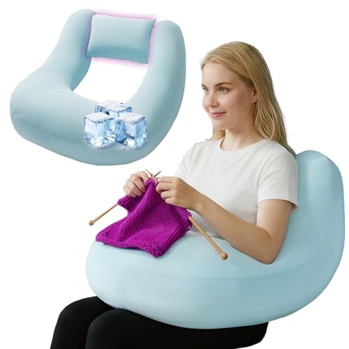 PYURIFAI Crocheting Pillow for Lap with Detachable Back Support