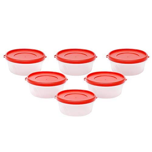 Cutting EDGE 500ml Nesterware Food Storage Container Set of 6 for Pulses, Sugar, Tea, Cereals, Travelling, Spices, Offic