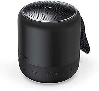 Soundcore Anker Mini 3 Bluetooth Speaker, BassUp and PartyCast Technology, USB-C, Waterproof IPX7, and Customizable EQ