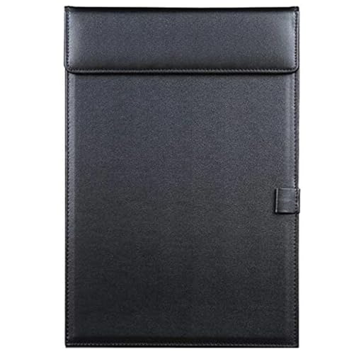 panku® Portapapeles de piel sintética suave, bloc de escritura magnético para reuniones de negocios, conferencias, archivo A4, perfil de papel, tablero de escritura, tablero duro de papel con soporte